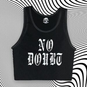 No Doubt Black Band Unisex Cropped Tank