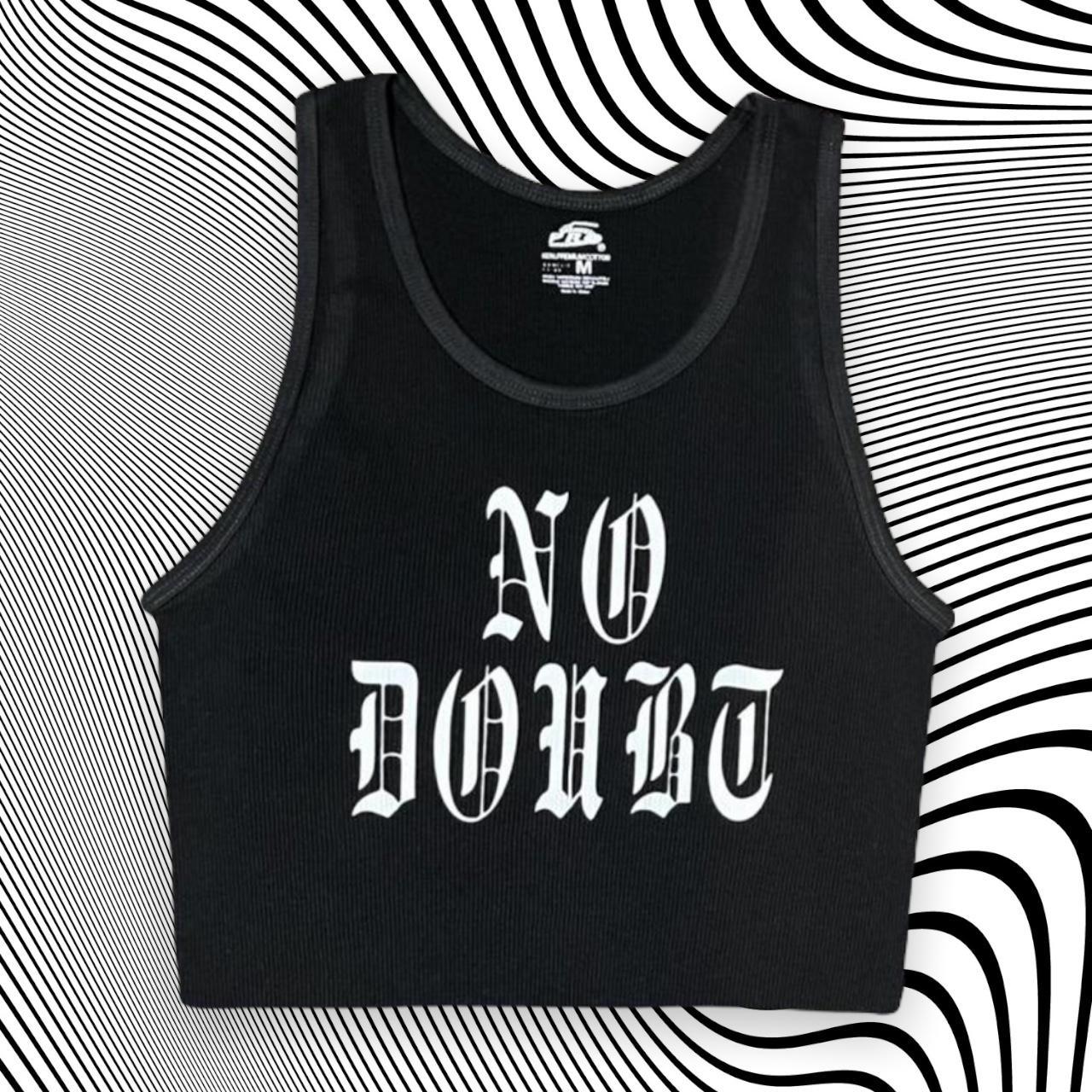 No Doubt Black Band Unisex Cropped Tank