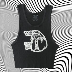 Pretty on the inside Hole Band Unisex Cropped Tanks