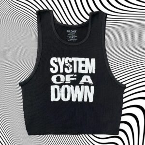 System of A Down Band Unisex Cropped Tank