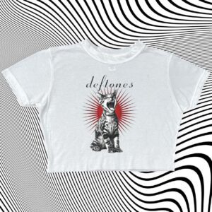 Deftones Band Cropped Tshirt