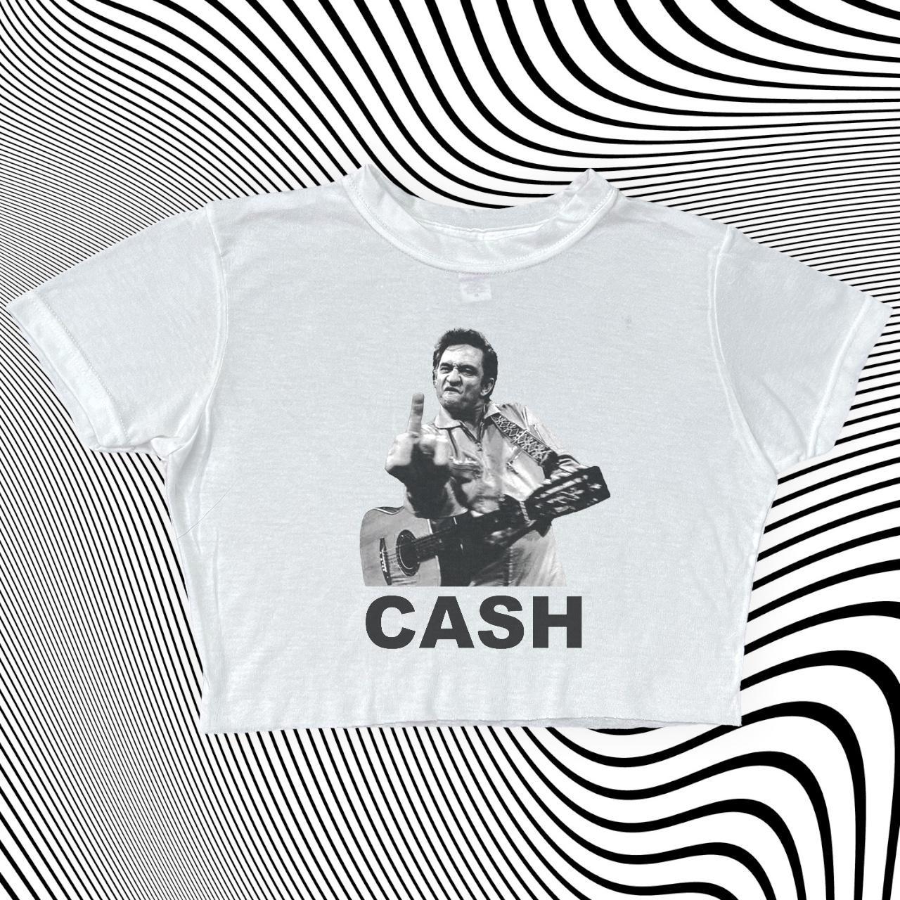 Johnny Cash Cropped Tshirt