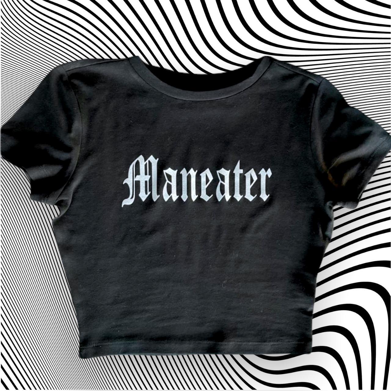 Glitter Maneater Crew Croptop