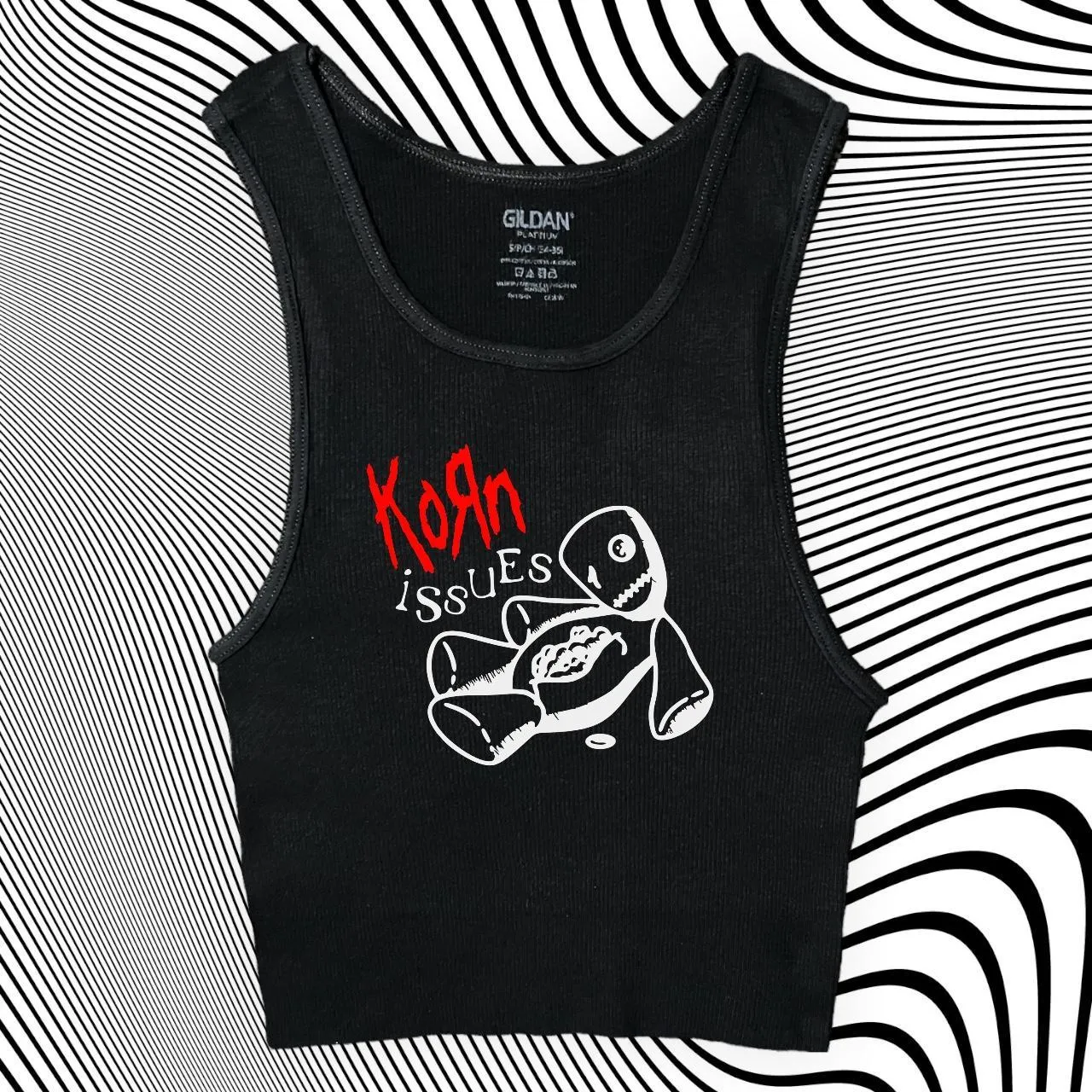 Korn Issues Band Unisex Cropped Tank