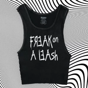 Korn Freak on a Leash Band Unisex Cropped Tank