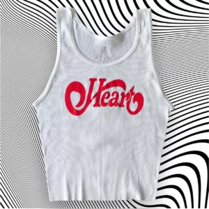 Heart Band Unisex Cropped Tank