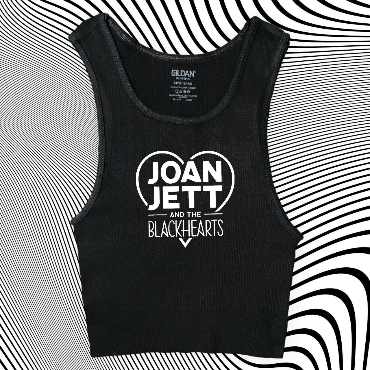 Joan Jett unisex cropped tank