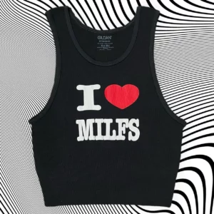 I ♥️ MILFS Unisex Cropped Tank
