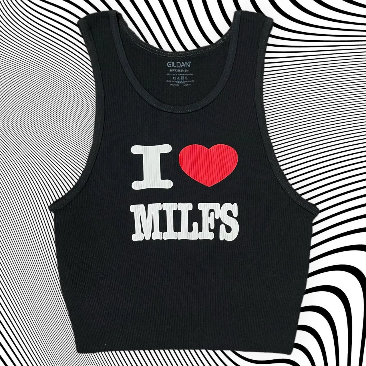 I ♥️ MILFS Unisex Cropped Tank