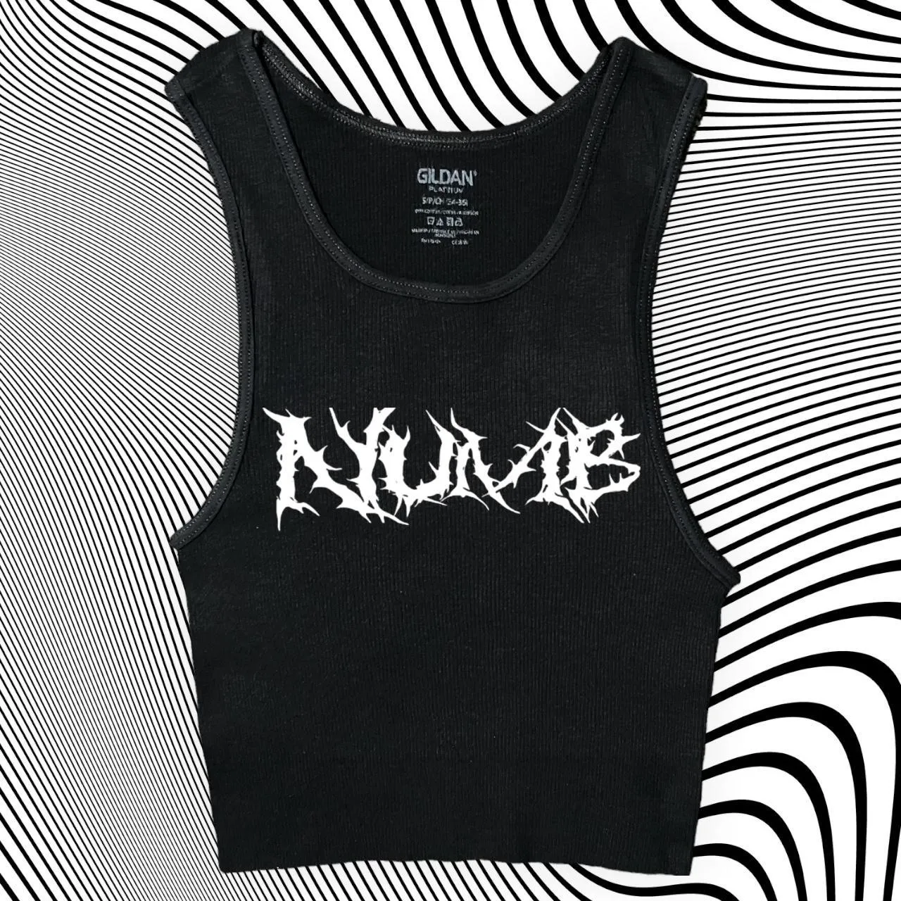 Numb Unisex Cropped Tank