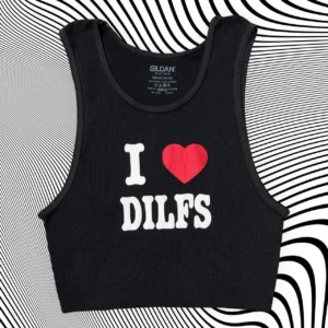 I ♥️ DILFS Unisex Cropped Tank