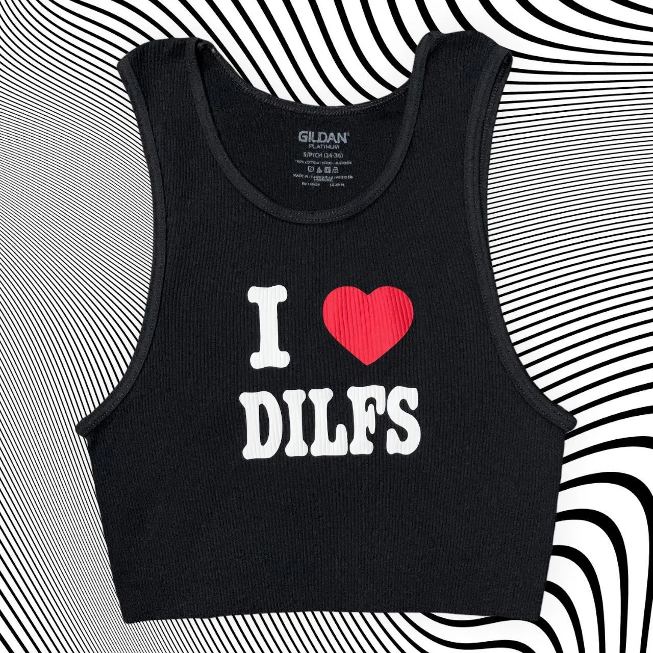 I ♥️ DILFS Unisex Cropped Tank