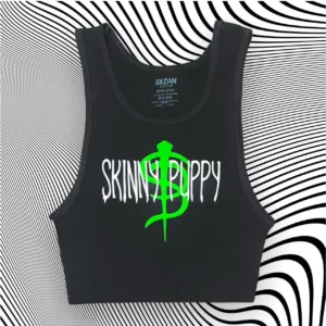 Skinny Puppy Band Unisex Cropped Tank