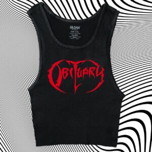 Obituary Unisex Cropped Tank