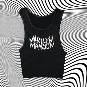 Marilyn Manson Unisex Cropped Tank